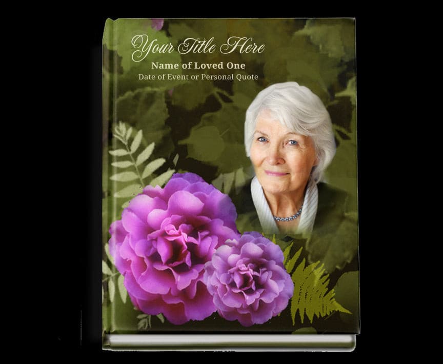 Essence Perfect Bind Memorial Funeral Guest Book - The Funeral Program Site