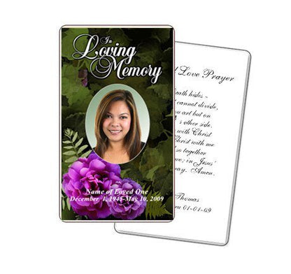 Essence Prayer Card Template - The Funeral Program Site