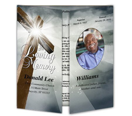 Eternal Gatefold Program Template - The Funeral Program Site