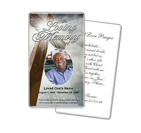 Eternal Prayer Card Template - The Funeral Program Site