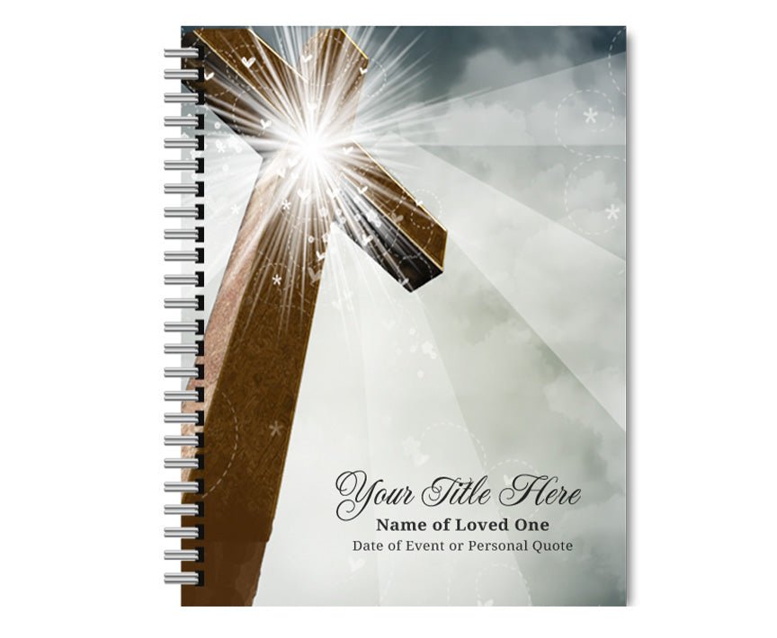 Eternal Spiral Wire Bind Memorial Funeral Guest Book - The Funeral Program Site