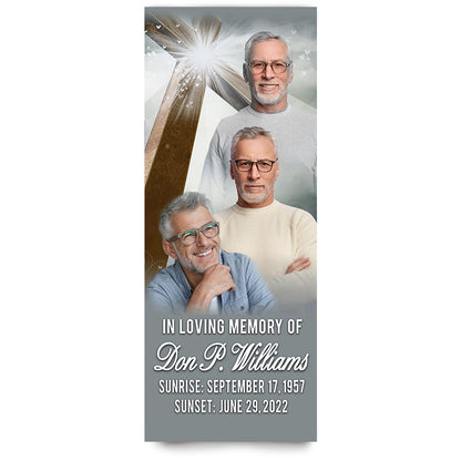 Funeral Banner 24 x 60 - Eternal Cross