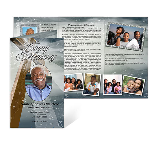 Eternal TriFold Funeral Brochure Template – The Funeral Program Site