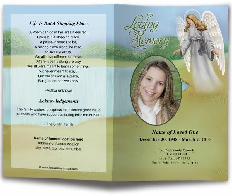 Eve Funeral Program Template - The Funeral Program Site