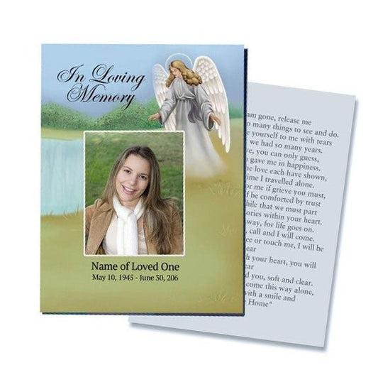 Eve Small Memorial Card Template - The Funeral Program Site