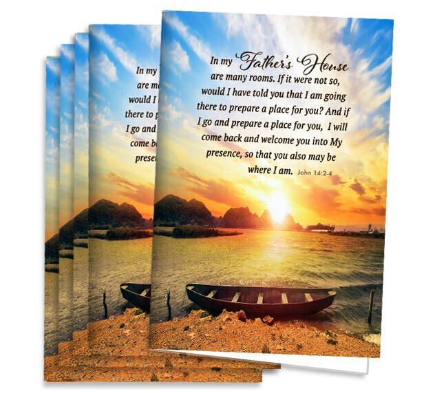 Father's House Funeral Program Paper (Pack of 25) - The Funeral Program Site