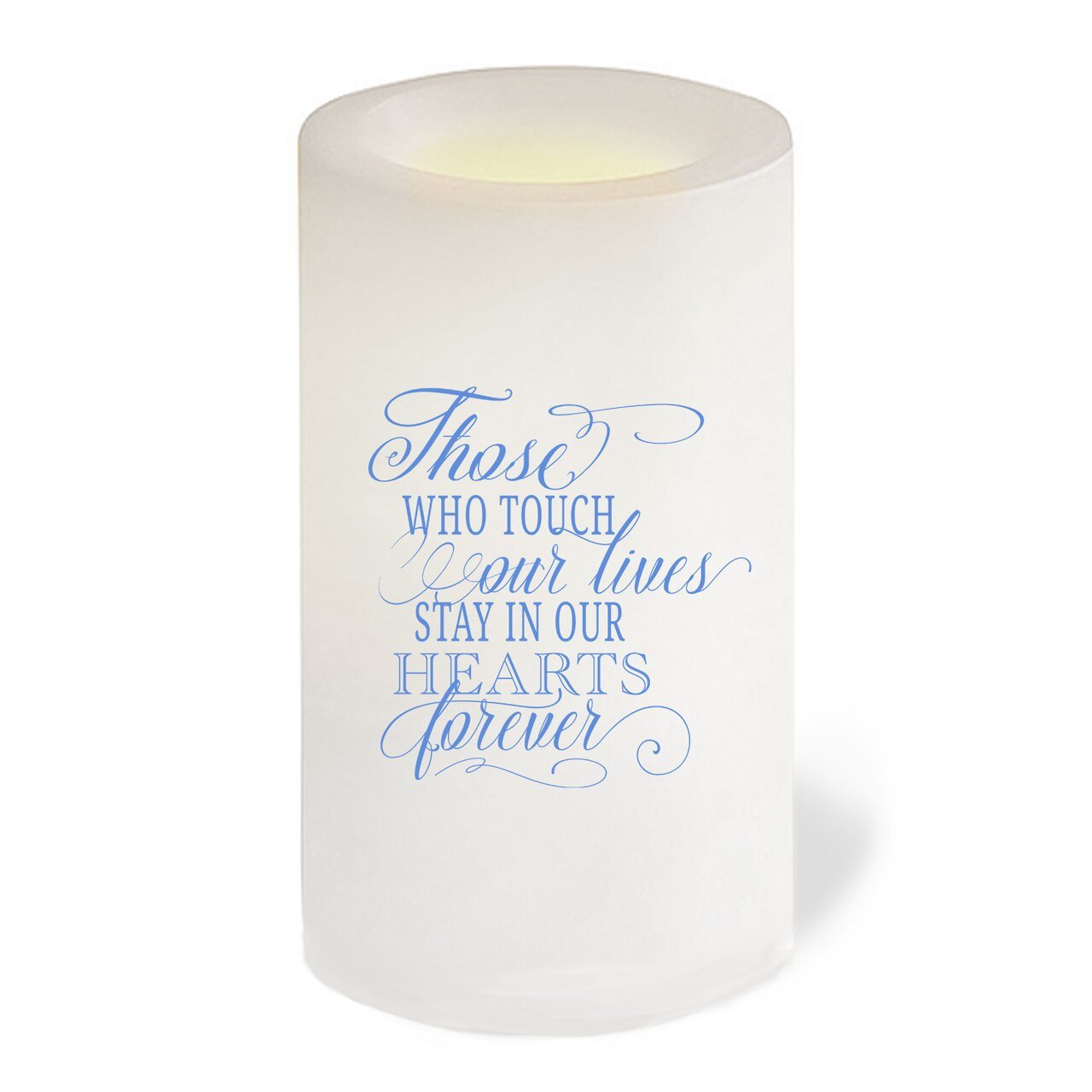 Flourish Personalized Flameless LED Memorial Candle - The Funeral Program Site