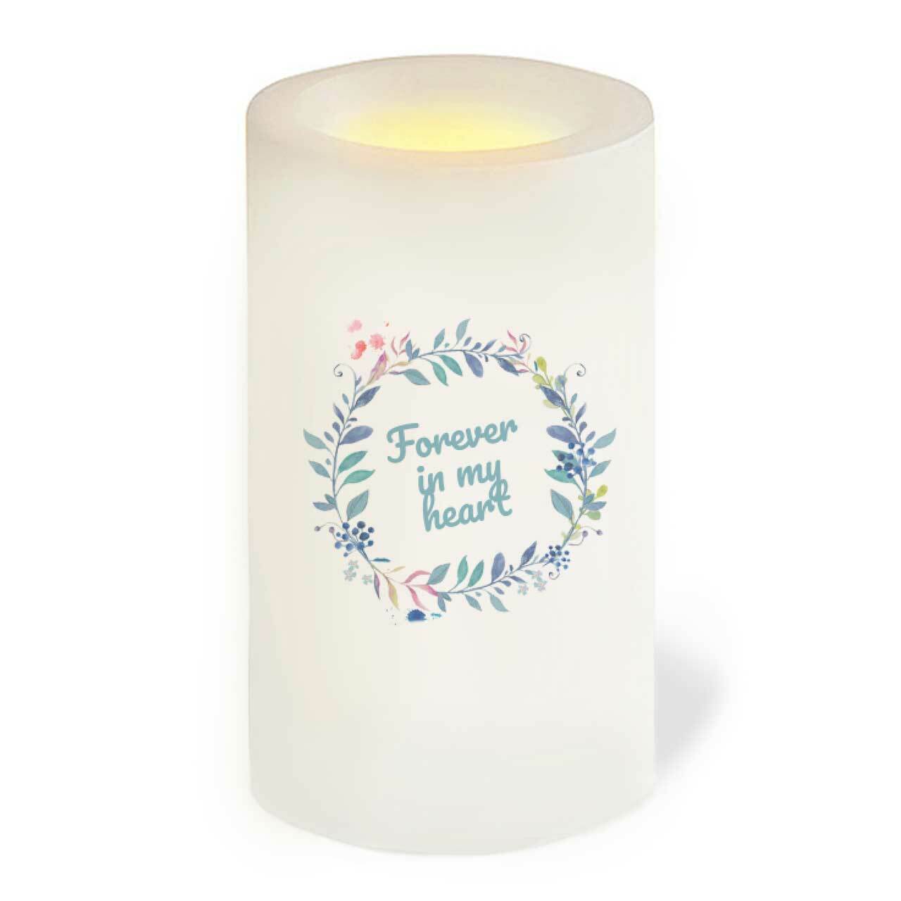 For Him Personalized Flameless LED Memorial Candle - The Funeral Program Site