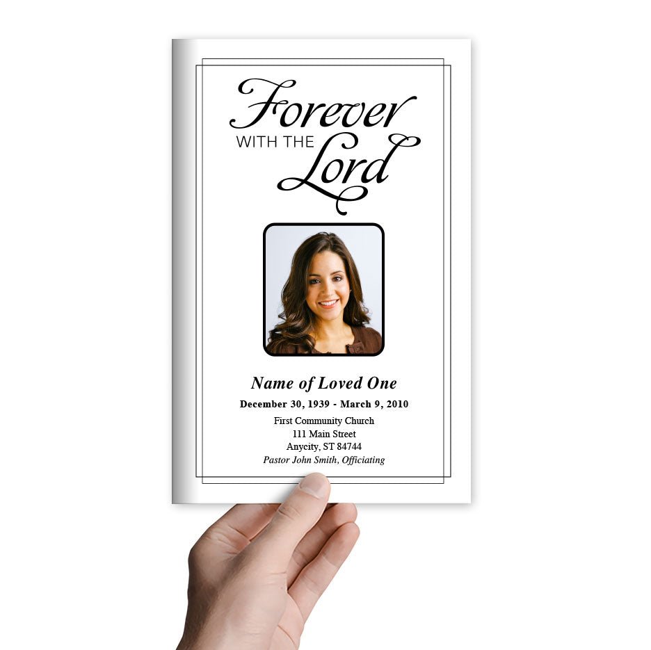 Forever Funeral Program Template - The Funeral Program Site