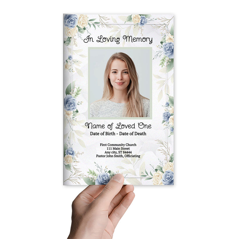 Rosarita Funeral Program Template (Easy Online Editor) – The Funeral ...