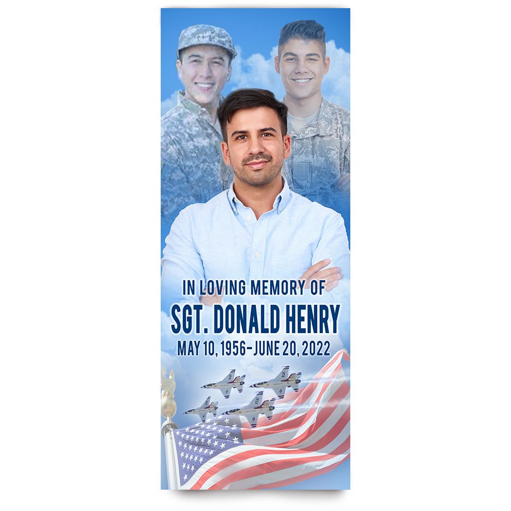 Funeral Banner 24 x 60 - Air Force - The Funeral Program Site