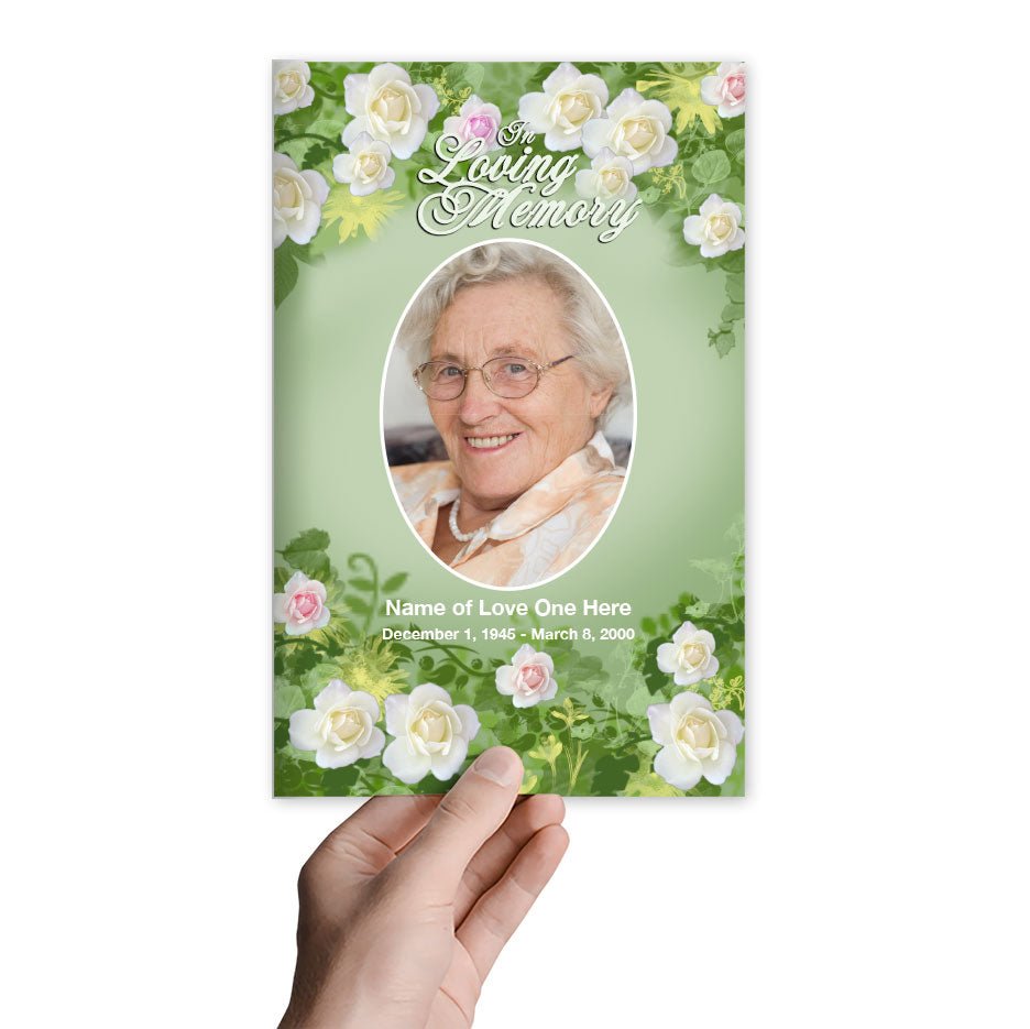 Garden Funeral Program Template - The Funeral Program Site