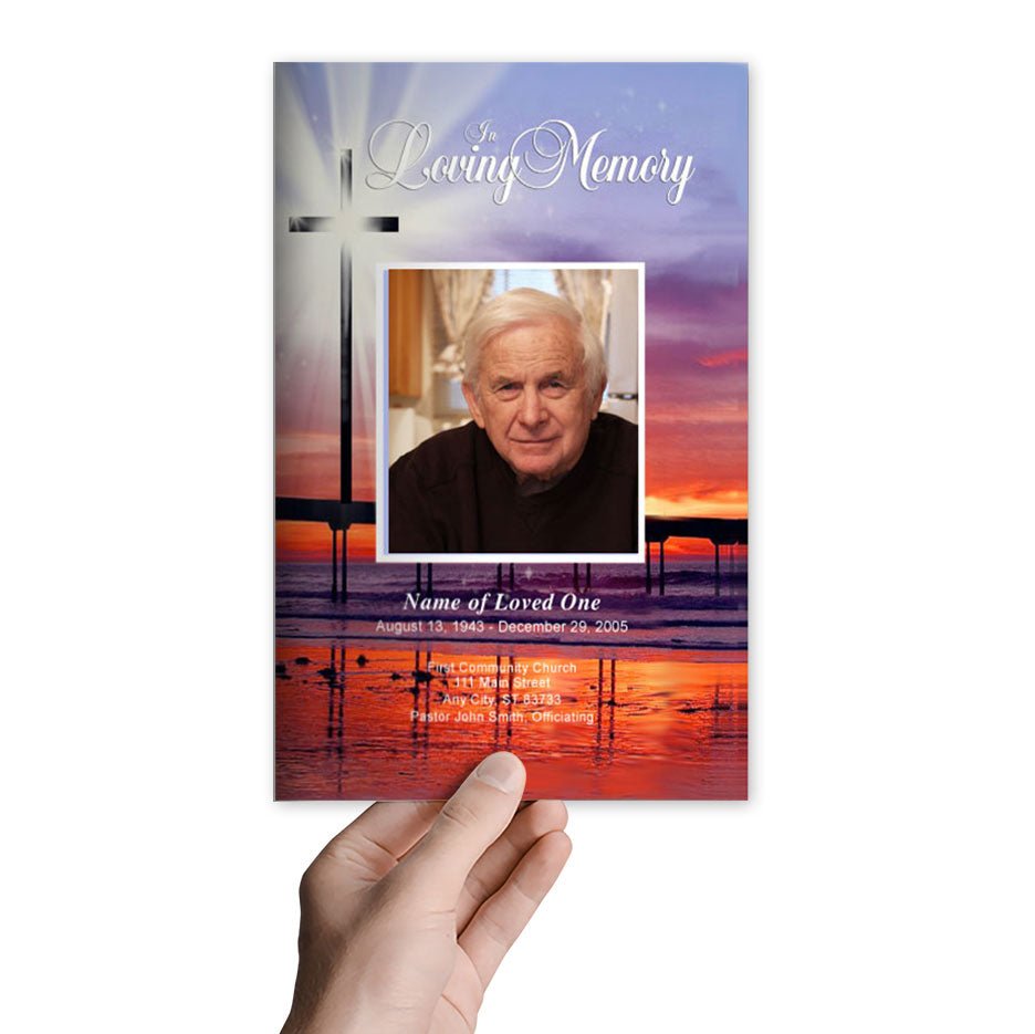 Glorify Funeral Program Template - The Funeral Program Site