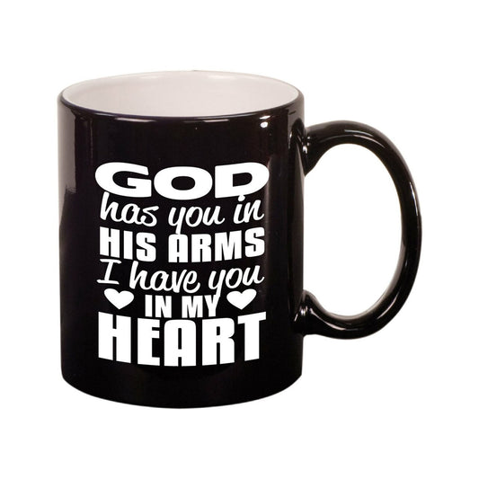 God Has You In His Arms In Loving Memory Ceramic Mug - The Funeral Program Site