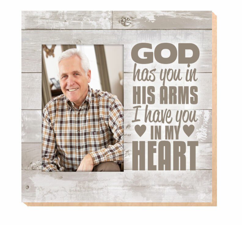 God Has You Memorial Photo Printed On Wood - The Funeral Program Site