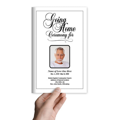 Going Home Funeral Program Template - The Funeral Program Site