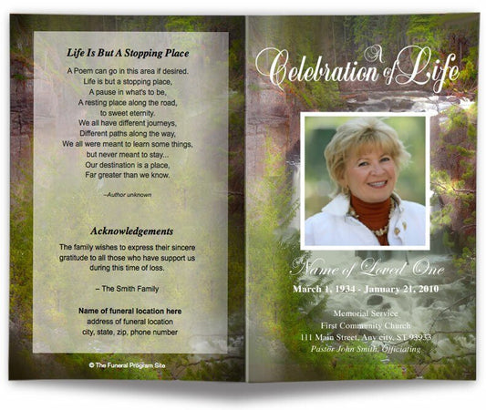 Graceful Funeral Program Template - The Funeral Program Site