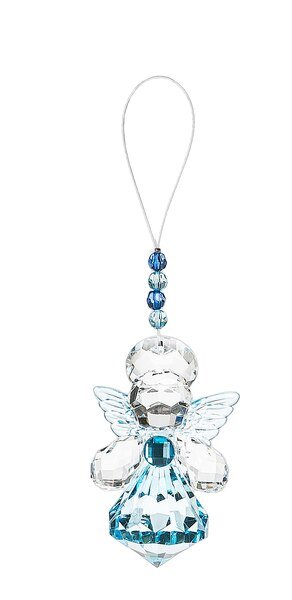 Guardian Angel of Remembrance Sparkling Acrylic Ornament - The Funeral Program Site