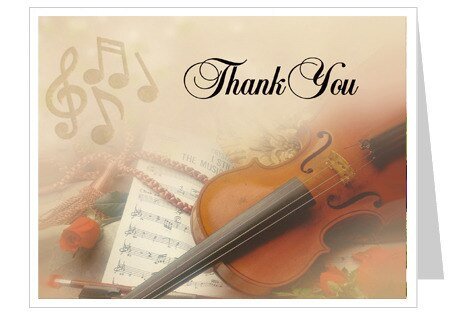 Harmony Thank You Card Template - The Funeral Program Site