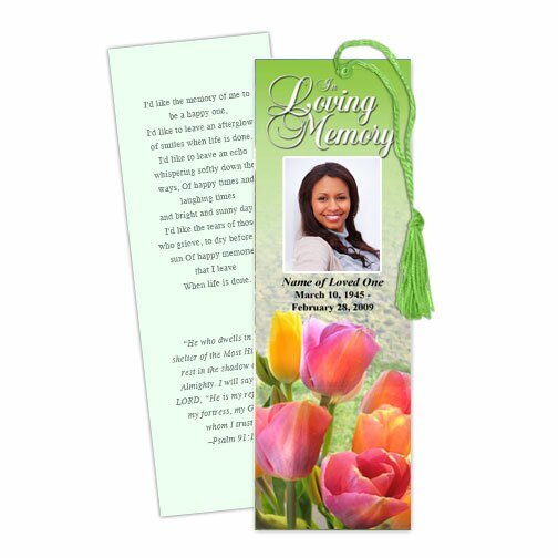 Harvest Memorial Bookmark Template - The Funeral Program Site