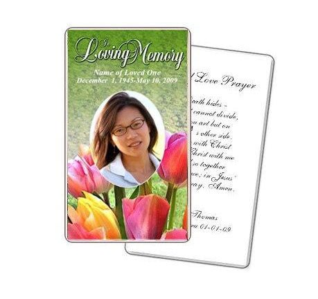 Harvest Prayer Card Template - The Funeral Program Site