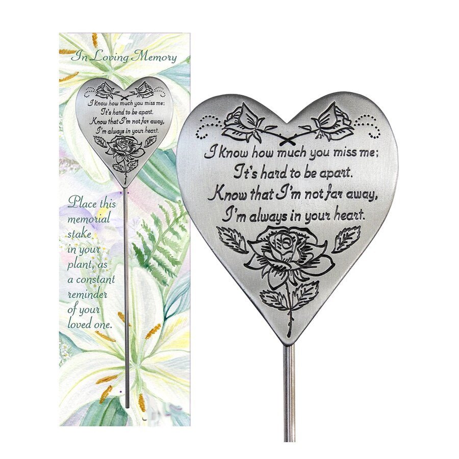 Heart Garden Stake - The Funeral Program Site