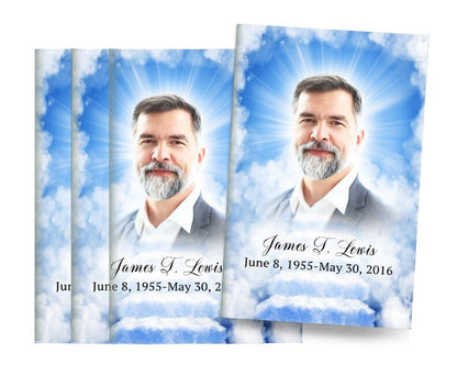 Heaven's Stairway Bifold Funeral Program Design & Print (Pack of 50) - The Funeral Program Site