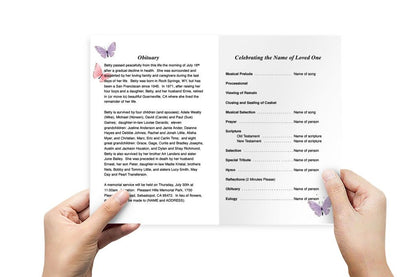 Henrietta Funeral Program Template - The Funeral Program Site