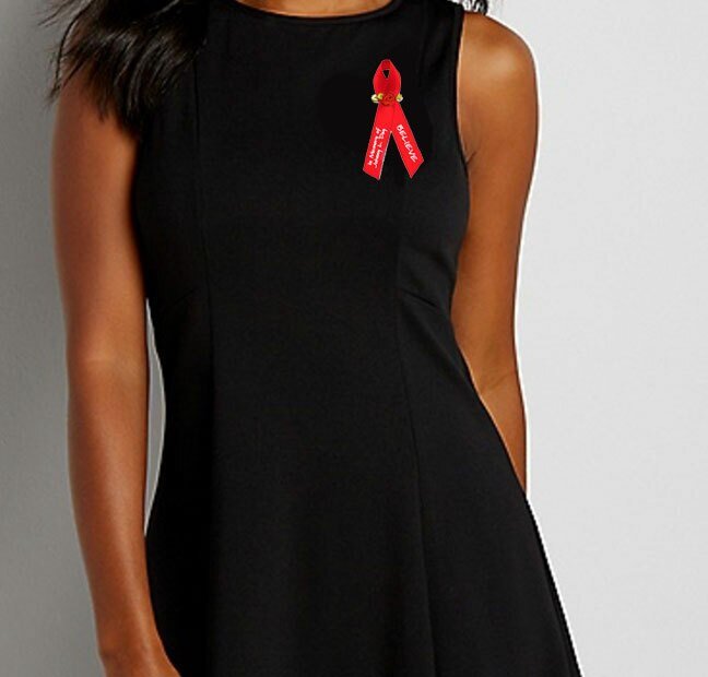 HIV - Aids Awareness Ribbon (Red) - Pack of 10 - The Funeral Program Site