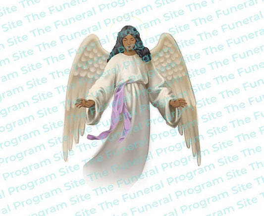 Holy Angel Vector Clip Art - The Funeral Program Site