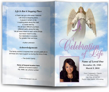 Holy Funeral Program Template - The Funeral Program Site