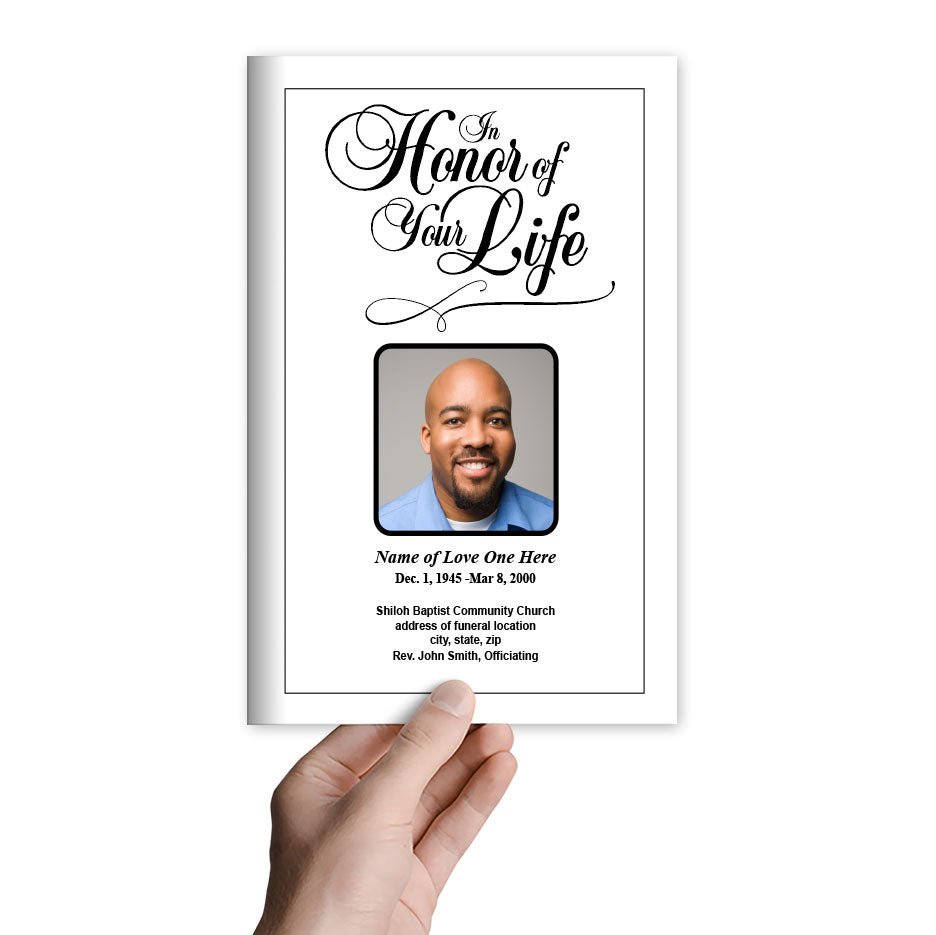 Honor Funeral Program Template - The Funeral Program Site