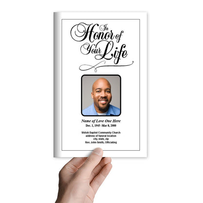 Honor Funeral Program Template - The Funeral Program Site