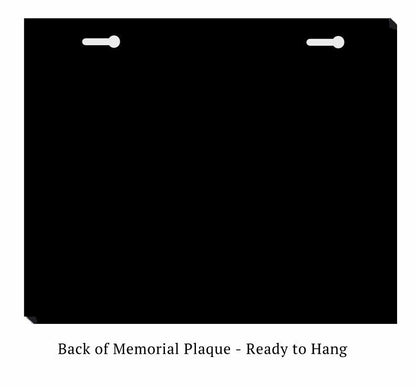 Horizon Sunset 20x16 Memorial Plaque - The Funeral Program Site