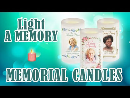 Scallop Personalized Flameless LED Memorial Candle