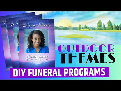 Sandy Funeral Program Template