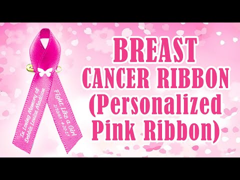 10pcs Personalized Ribbon Breast Cancer, Breast Cancer Awareness, Custom  Name Pink Ribbons Breast Cancer Awareness P01