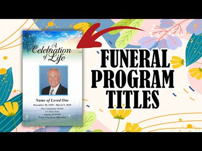 Your Own Wording Funeral Program Title