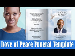 Dove of Peace Funeral Program Template – The Funeral Program Site