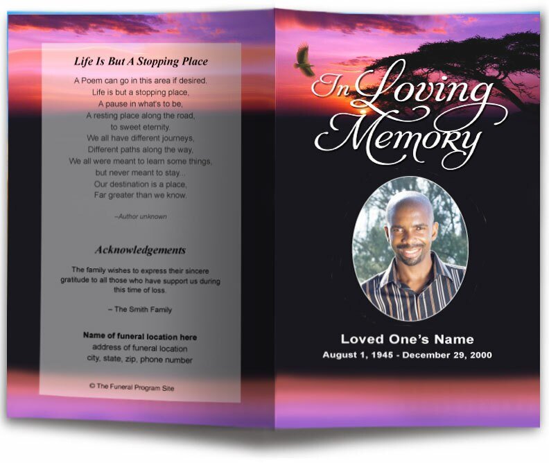 Imagine Funeral Program Template - The Funeral Program Site