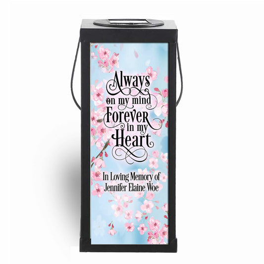 Cherry Blossoms Solar Powered Memorial Lantern.