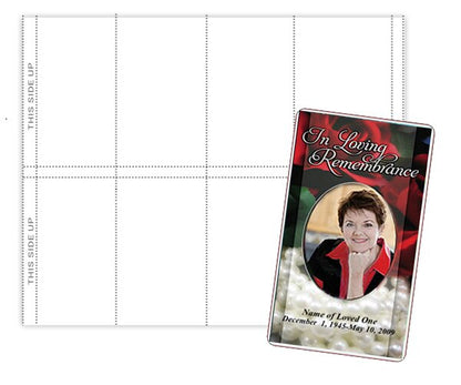 Prayer Card Perforated Paper Sheet (Pack of 3).