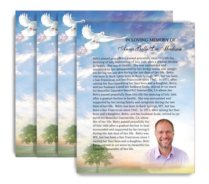 Gardener Funeral Flyer Design & Print (Pack of 50).