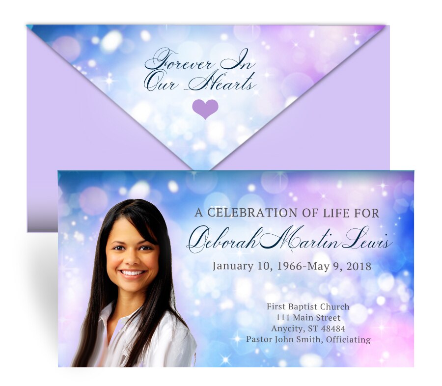 Sparkler Envelope Fold Funeral Program Design Print (Pack of 50) – The ...