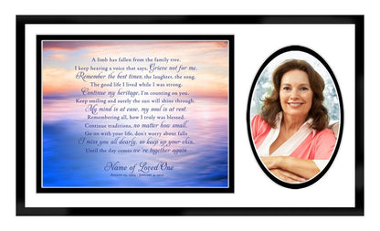 Dusk Memorial Frame Plaque Keepsake.