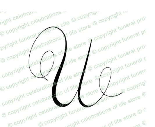 Monogram Letter U.