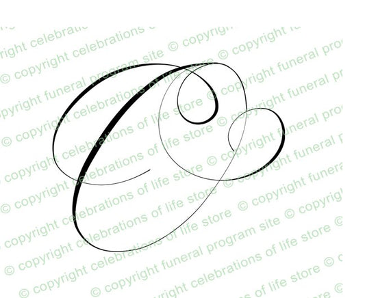 Monogram Letter O.