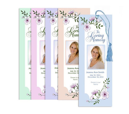 You Design Memorial Bookmark Printing Service (Pack of 50).