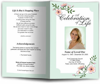 Allison Funeral Program Template | DIY Funeral Programs – The Funeral ...