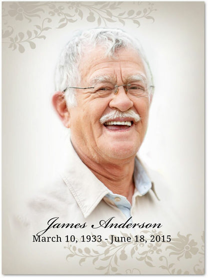 Ceasar Funeral Memorial Poster Portrait.